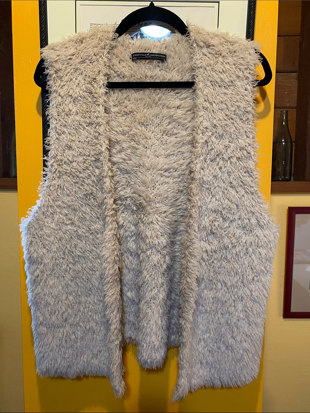 Peruvian Connection Shaggy Alpaca Vest